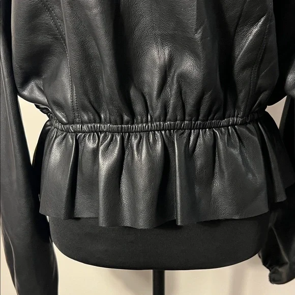 Olivaceous Black Faux Leather Top - Picture 8 of 11